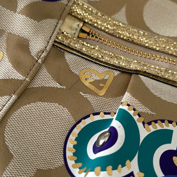 Coach Vintage Jazzy Poppy Glamour Signature Crossbody Hobo - Picture 16 of 16